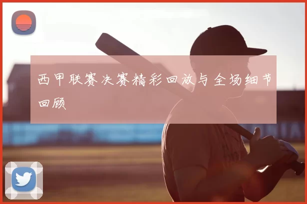 西甲联赛决赛精彩回放与全场细节回顾